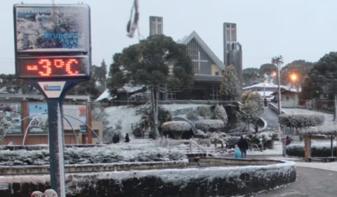 Veja temperatura registrada na cidade mais fria do Brasil