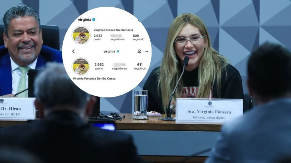 Virginia perde milhares de seguidores após depoimento na CPI das Bets; veja atual número