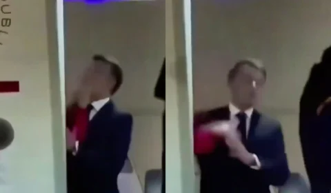 VÍDEO: primeira-dama dá ‘tapa’ no rosto de Macron e gera polêmica