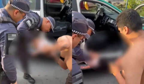 Bebê de 1 mês é salva por policiais após ficar engasgada em Manaus; veja vídeo