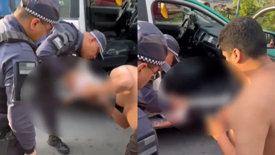 Bebê de 1 mês é salva por policiais após ficar engasgada em Manaus; veja vídeo