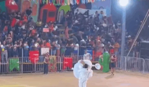 Parte da arquibancada desaba durante festa junina em Araguaína