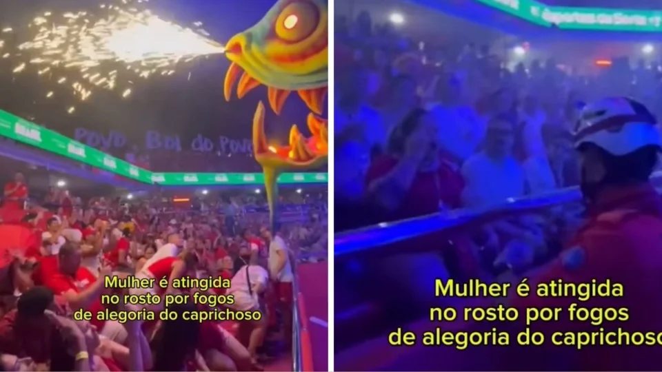 VÍDEO: Alegoria do Caprichoso ‘invade’ área do Garantido e fere torcedora no Festival de Parintins 2025