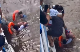 Homem bêbado se joga no rio durante viagem para o Festival de Parintins; veja vídeo