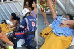 Mulher entra em trabalho de parto e dá à luz em via pública na zona Leste de Manaus