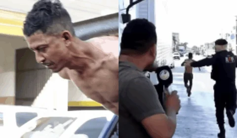 VÍDEO: Suspeito de matar morador de rua tenta fugir ao chegar na delegacia em Porto Velho