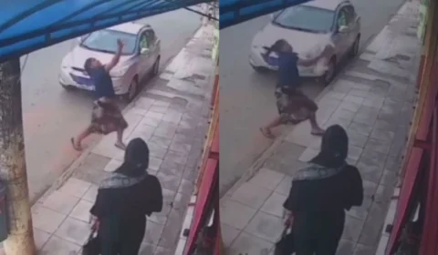 VÍDEO: cachorro cai da varanda de prédio e é salvo por mulher no DF