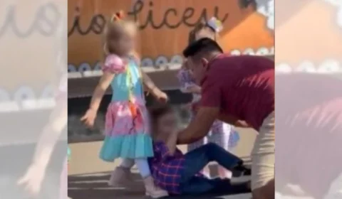 Homem agride criança de 4 anos durante apresentação junina de escola em Brasília