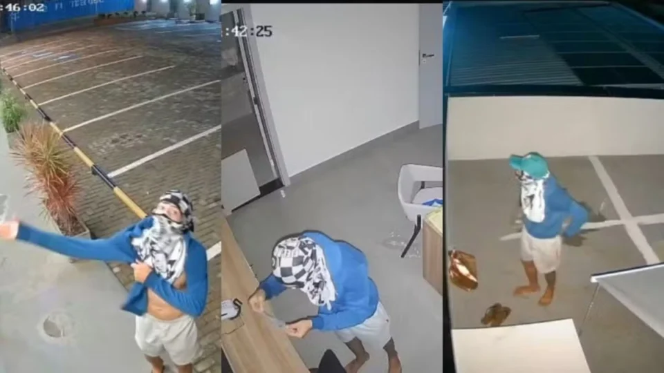 Câmeras flagram momento em que homem furta notebooks e celulares de ateliê em Boa Vista; veja vídeo