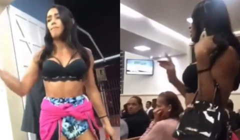 Mulher trans surpreende fiéis ao cobrar ‘programa’ de varão em igreja e viraliza; veja vídeo