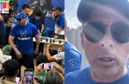 Presidente do Caprichoso dispara após abandonar apuração: ‘os caras querem f** o Festival’