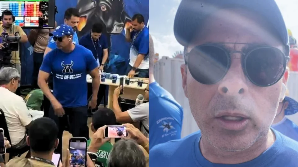 Presidente do Caprichoso dispara após abandonar apuração: ‘os caras querem f** o Festival’