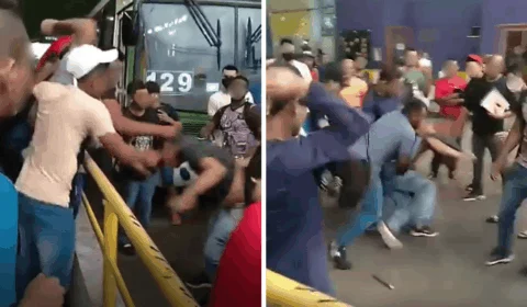 VÍDEO: Suspeito de furto em Manaus é linchado por um grupo de homens no T2