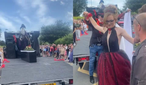 Adolescente chega a baile de formatura dentro de caixão para denunciar bullying e viraliza nas redes; veja vídeo