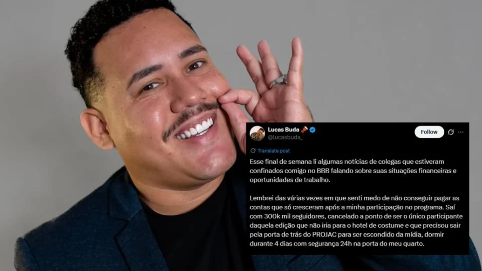 Lucas Buda relembra cancelamento no BBB 24: ‘senti medo de não conseguir pagar as contas’
