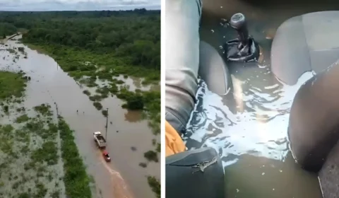 Moradores do Taboca (RR) denunciam estrada intrafegável após fortes chuvas