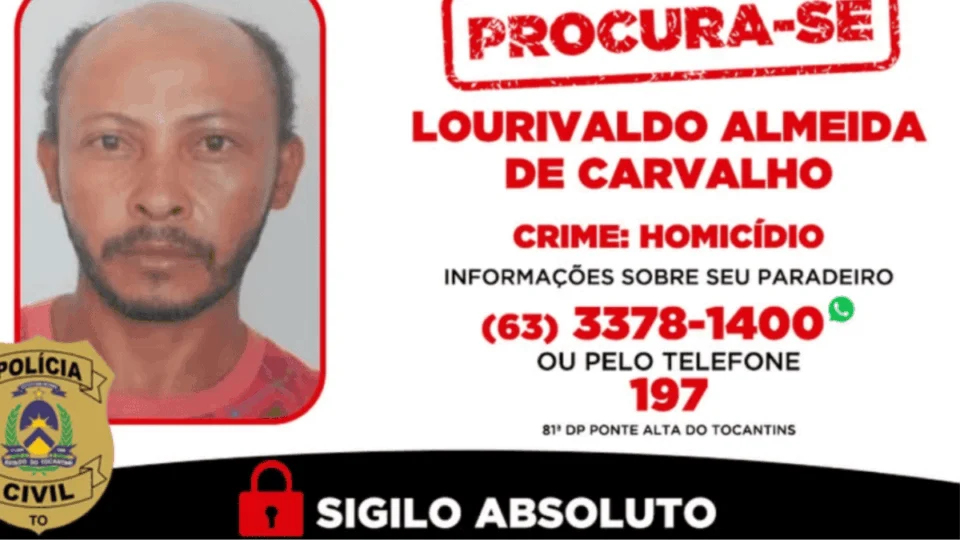 Polícia Civil do TO intensifica buscas por foragido visto recentemente em Goiás