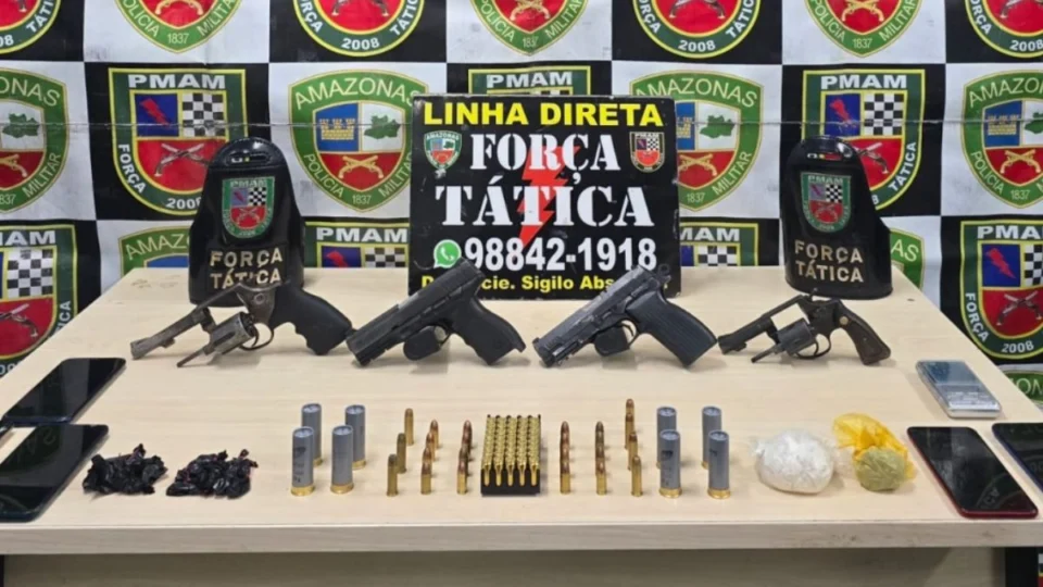 Grupo armado é preso ao preparar ataque contra facção rival na zona Norte de Manaus