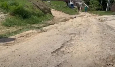 Moradores do Lago Azul cobram conclusão de asfaltamento em ruas da comunidade Rei Davi em Manaus