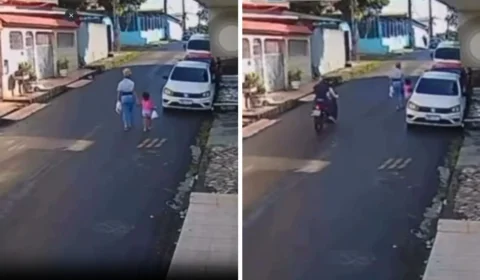 Mulher com criança é assaltada por dupla armada no bairro Nova Esperança, em Manaus; veja vídeo