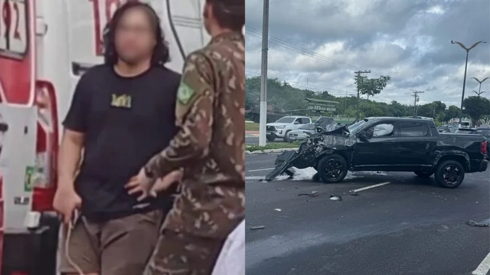 Motorista embriagado que causou grave acidente na Ponta Negra saía de motel com mulheres; veja vídeo