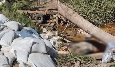 Homem morre após tombar caminhão na BR-435 entre Vilhena e Colorado