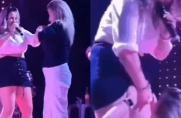 Cantora viraliza na internet ao servir cachaça em calcinha durante show no Ceará; veja imagens