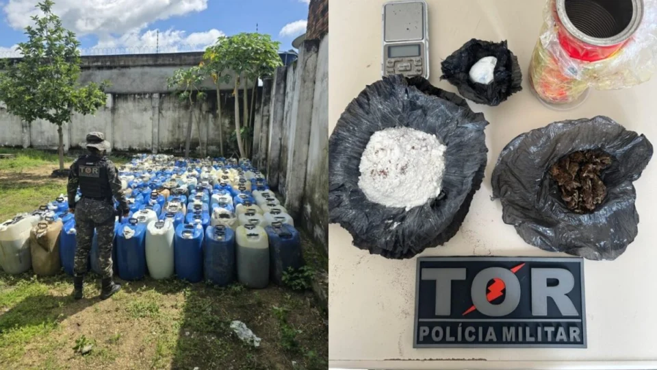 Polícia Militar apreende drogas e equipamentos de garimpo ilegal em Mucajaí (RR)