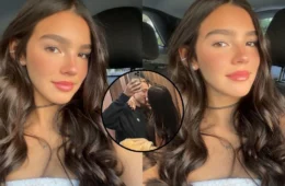 Duda Guerra, ex de Benício Huck, posa aos beijos com novo namorado milionário e web reage: ‘ela tem um padrão’