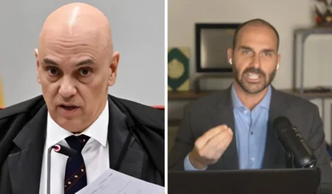 Alexandre de Moraes afirma que Eduardo Bolsonaro intensificou ataques ao STF após tornozeleira do pai