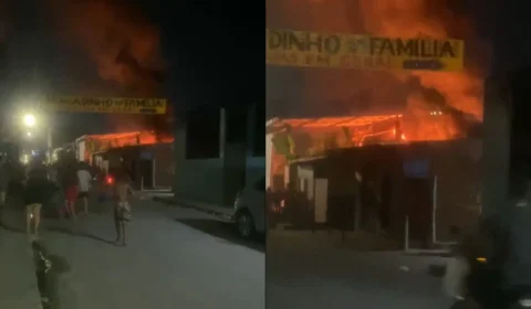 VÍDEO: incêndio atinge fábrica de recicláveis no bairro Jorge Teixeira, em Manaus