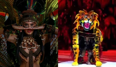 ‘O tigrinho foi nota máxima’: Isabelle Nogueira ironiza críticas sobre transmutação na 1ª noite do Festival