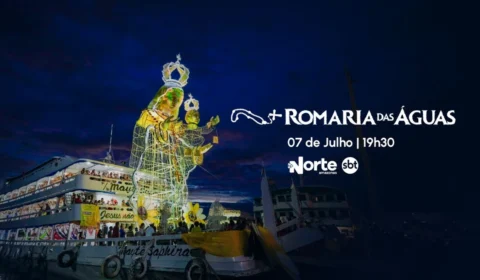 Live especial da Romaria das Águas será transmitida nesta segunda (7) no YouTube da TV Norte Amazonas