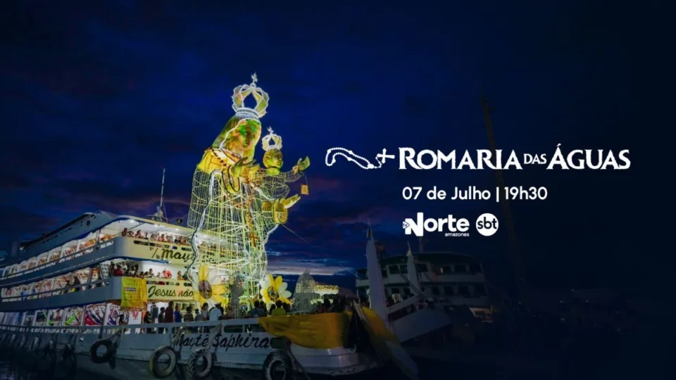 Live especial da Romaria das Águas será transmitida nesta segunda (7) no YouTube da TV Norte Amazonas