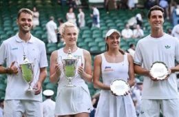 Luisa Stefani faz história em Wimbledon, mas fica com o vice nas duplas mistas