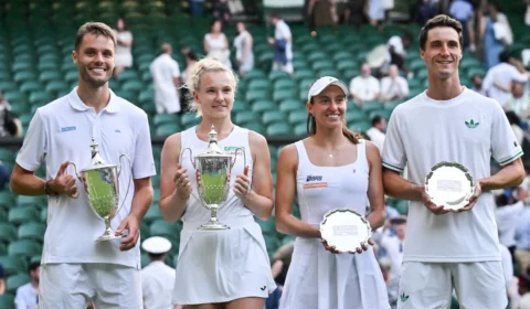 Luisa Stefani faz história em Wimbledon, mas fica com o vice nas duplas mistas