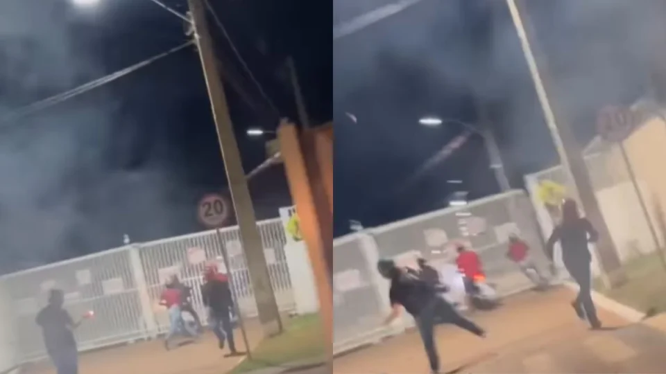 Motoboys fazem buzinaço e quebram portão de condomínio após agressão a colega em Porto Velho