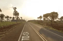 Homem morre atropelado na TO-134; moto que ele empurrava foi usada em assalto