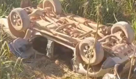 Mãe e filho morrem em capotamento na BR-230 próximo à Ladeira do Chicão
