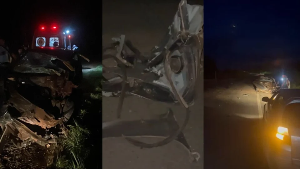 Motorista de carreta atinge carro na BR-432 e deixa feridos próximo ao município de Cantá