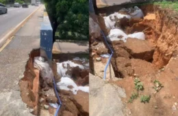 Deslizamento perto da ponte dos Bilhares assusta moradores em Manaus; Seminf descarta riscos