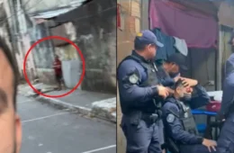 VÍDEO: homem que fraturou crânio de guarda em conflito com ambulantes no Centro de Manaus é flagrado no local após soltura