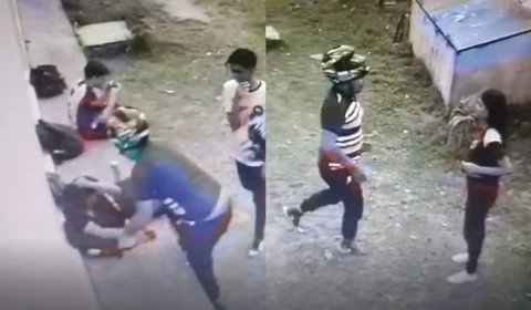 VÍDEO: homem invade escola e assalta alunos em Manaus em menos de 30 segundos