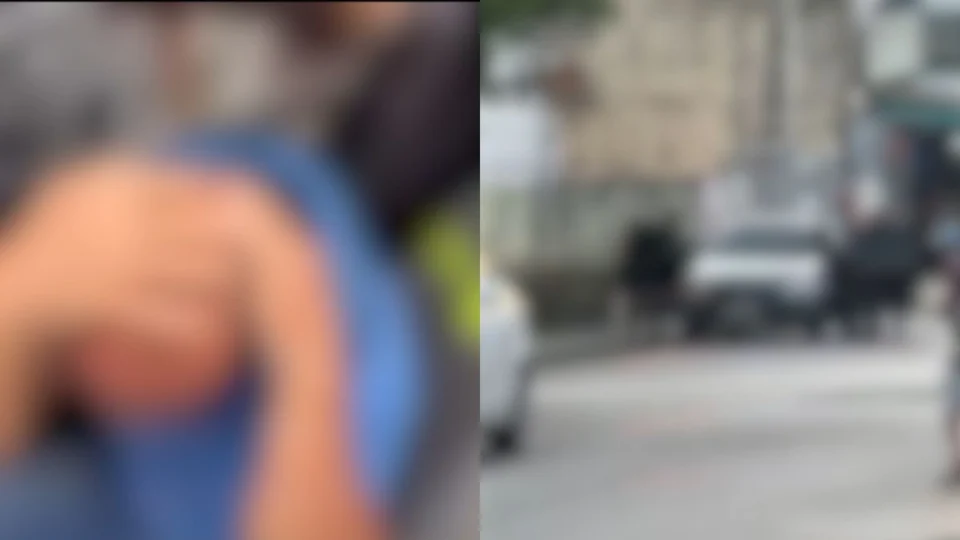 VÍDEO: homem é espancado após ser flagrado assediando mulher dentro de carro em Manaus