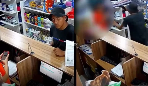VÍDEO: homem finge ser cliente e assalta celular de funcionária em clínica veterinária de Manaus