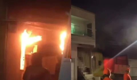 VÍDEO: casa é destruída em incêndio no bairro Alvorada, em Manaus