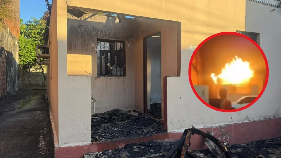 VÍDEO: mulher causa incêndio em casa após briga com marido no bairro Novo Aleixo, em Manaus
