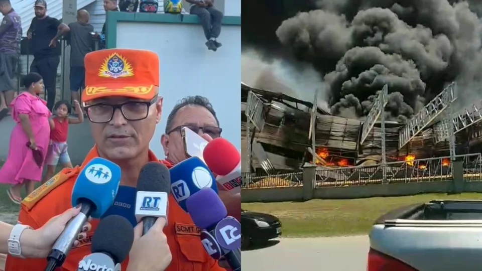 VÍDEO: incêndio em fábrica de Manaus ainda não está controlável e material é altamente inflamável, diz Corpo de Bombeiros