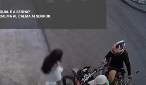 Vídeo flagra momento em que jovem é assaltada e bandido exige senha do celular na Zona Leste de Manaus