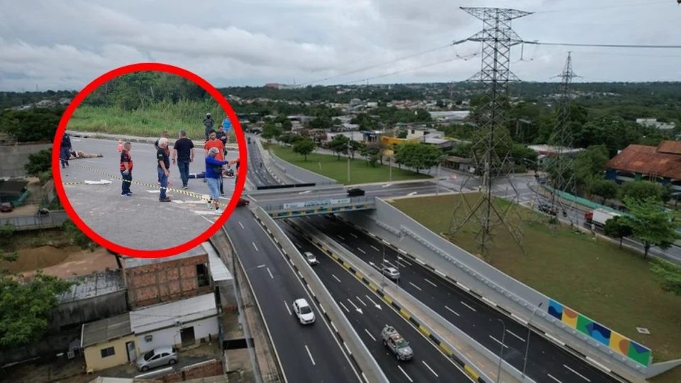 VÍDEO: motociclista e passageiro morrem após colisão com micro-ônibus e atropelamento por ônibus em Manaus
